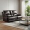 Homeroots 76in Brown Faux Leather Manual Reclining Love Seat With Storage 329410 - alternate 3