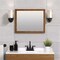 Zenna Home Bathroom Mirror 25" H X 20" W Matte Brown M2025KK - alternate 8