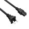 Sanoxy 10ft 18 AWG 2-Slot Polarized Notebook Power Cord IEC320 C7 to NEMA 1-15P SNX-CBL-LDR-PW129-1210 - alternate 1