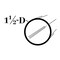 Brunner Aluminum Round Tube 1-1/2" Diameter x .050" wall, 6063-T5 12 Foot Satin Anodized R242 S12 - alternate 2