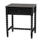 Baxton Studio Brantley Spindle Nightstand, Black 272-14805-ZORO - alternate 1