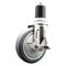 Service Caster 5 Inch 316SS Thermoplastic Rubber Swivel 1-7/8 Inch Expanding Stem Caster Brake SCC-SS316EX20S514-TPRB-TLB-178 - alternate 1