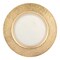 Homeroots 13in Clear And Gold Round Glass Handmade Charger Plate 375871 - alternate 1