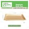 Ecoquality 1.5L Compostable Natural Sugarcane Bagasse No Lid Small Take Out Sushi Serving Tray, 100PK EQ15LSUSHINL-100 - alternate 7