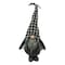 Homeroots 27" Black and White Buffalo Plaid Standing Gnome 402542 - alternate 1
