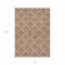 Homeroots 10' X 14' Brown Copper And Beige Geometric Washable Indoor Outdoor Area Rug 594742 - alternate 6