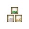 Homeroots Set of Three Ash Faux Niche 3D Peel and Stick Wall Decals, 3PK 565422 - alternate 1