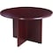 Boss Round Table, 42", Mahogany N127-M - alternate 1