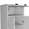 Homeroots 19in White Wood Corner Accent Chest 732192 - alternate 5