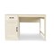 Homeroots 47" Antiqued White Wood Wall Mounted Pedestal Writing Desk 568262 - alternate 6