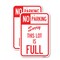 Signmission No Parking - Sorry This Lot Is Full, 18'' X 24'' 2 Signs, Heavy Gauge Aluminum, 2PK A-1824-2PACK-23631 - alternate 1