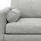 Homeroots 72" Gray Fabric Sofa With Brown Legs 640990 - alternate 7
