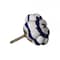 Homeroots Set of Eight Blue And White Ceramic And Metal Drawer Pull Knobs, 8PK 544435 - alternate 4