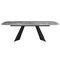 Homeroots 94" Gray and Black Ceramic and Steel Dining Table 654237 - alternate 1