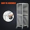 Vevor 20 Sheet Commercial Bun Pan Rack Kitchen Aluminum Baking Racks Brake Wheel LHPR-20R - alternate 6