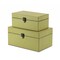 Homeroots Set of Two light Green Wooden Storage Boxes, 2PK 399679 - alternate 4