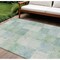 Homeroots 9' X 12' Blue Geometric Washable Indoor Outdoor Area Rug 608167 - alternate 1