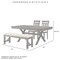 Crosley Hayden 4-Piece Dining Table Set For 5 KF13025SL - alternate 8