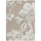 Homeroots 3' X 5' Taupe Beige And Ivory Floral Washable Indoor Outdoor Area Rug 589578 - alternate 3
