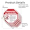 Signmission Absolutely No Soliciting No Politi, 4 inch X 4 inch, Vinyl Decal, 5PK OC-D-5PACK-4-18 - alternate 3