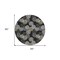 Homeroots 8' Black Gray And Ivory Round Polka Dot Washable Indoor Outdoor Area Rug 594216 - alternate 5