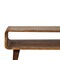 Homeroots 26in Brown Solid Wood Open Shelving TV Stand 719190 - alternate 9