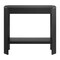 Alaterre Furniture Fluted Solid Wood Console Table 36 in Modern Entryway Table with Storage Shelf AFTBL-026 - alternate 1