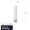 Bulbrite LED Filament, 5 Watt Dimmable T9 5 inch Light Bulb, Frost Glass Finish, E26 Base, 4000K, 400 Lumens, 4PK 862103 - alternate 4