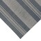 Homeroots 8' X 10' Blue and Gray Striped Stain Resistant Indoor Outdoor Area Rug 531641 - alternate 6