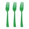 Smarty Had A Party Green Disposable Plastic Party Forks, 600PK 410F-G-CASE - alternate 7