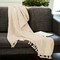 Homeroots Ivory Knitted 100% Cotton Throw Blanket 518783 - alternate 5
