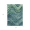 Homeroots 10' X 14' Teal Blue And Green Abstract Washable Indoor Outdoor Area Rug 618183 - alternate 4
