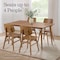 Alaterre Furniture Calais Dining Mid Century 59" Rectangular Dining Table for 4 Solid Wood Kitchen & Dining Room Table ANCA1790 - alternate 8