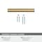 Amerock Versa 3 inch (76mm) Center-to-Center Champagne Bronze Cabinet Pull, 25PK 25VMP55530CZ - alternate 4