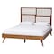 Baxton Studio Gemma Platform Bed with Slatted Wood Headboard, King 269-11145-9409-ZORO - alternate 1