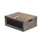 Homeroots Set of Five Black And Brown Solid Wood Crate, 5PK 487720 - alternate 5