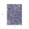 Homeroots 3' X 5' Plum And Ivory Geometric Washable Indoor Outdoor Area Rug 631395 - alternate 5