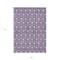 Homeroots 3' X 5' Purple And Ivory Geometric Washable Indoor Outdoor Area Rug 596057 - alternate 5