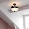 Vaxcel Acadia Rustic Wildlife Semi-Flush Mount Ceiling Light, Bronze, Deer and Bear Motif C0374 - alternate 8