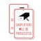 Signmission Shoplifters Will Be Prosecuted, 18'' X 24'' 2 Signs, Heavy Gauge Aluminum, 2PK A-1824-2PACK-24745 - alternate 1