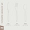 Bakkenmaster Disposable Cutlery Set Forks, Knives and Spoons, Heavy-Duty BPA-Free Plastic, Reusable, 360PK BK-360CM - alternate 5