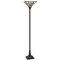 Homeroots 72" Bronze Torchiere Floor Lamp With Gray and Ivory Abstract Tiffany Glass Novelty Shade 526318 - alternate 4