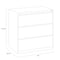 Hirsh 30 in W 3 Drawer Lateral File Cabinet, White, A4/Legal/Letter 23697 - alternate 3