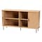 Baxton Studio Lucia Fluted Wood Sideboard, Mid-Century Modern Buffet Cabinet with Sliding Tambour Doors, 55" Wide 262-13789-ZORO - alternate 8