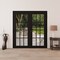 Vdomdoors Front Exterior Prehung Metal-Plastic Double Doors Clear Glass / MANUX 8355 Matte Black / Office Com MANUX8355DEXD-BLK-W72xH80-LH-I - alternate 4