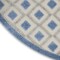 Homeroots 8' Blue And Gray Round Geometric Indoor Outdoor Area Rug 546854 - alternate 7