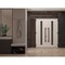 Vdomdoors Front Exterior Prehung Aluminum Double Doors Ronex1055 Teak Top Transom Mirrored Clear Glass Entry RONEX1055DEXD-OAK-W72+14xH96+14-RH-I - alternate 3
