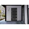 Vdomdoors Front Exterior Prehung Steel Door Ronex0131 Black Enamel Stainless Inserts Entry Metal Modern RONEX0131EXD-BLK-W36 X H80-RH-I - alternate 6