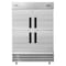 Koolmore 54 in. Commercial Stainless Steel Solid Half Door Reach-In Freezer, 47 cu. ft. RIF-2D-SSHD - alternate 1
