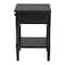 Baxton Studio Braith Farmhouse Black Spindle Wood 1-Drawer Nightstand 258-14208-ZORO - alternate 6